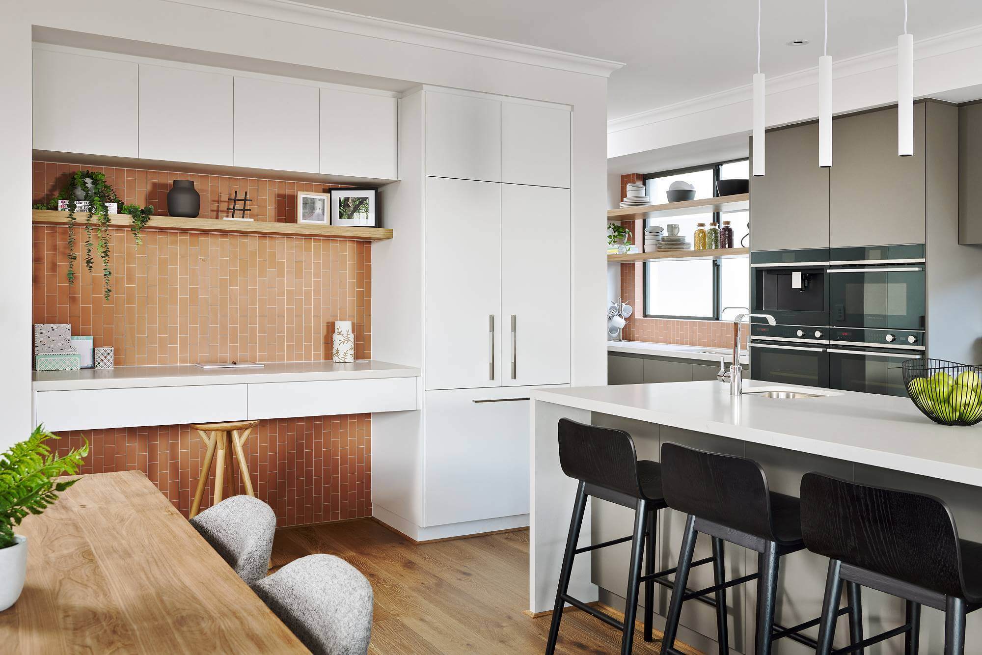 An open plan layout kitche design